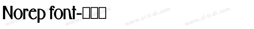 Norep font字体转换